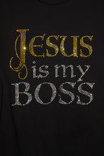 Load image into Gallery viewer, Jesus is My Boss Tee Shirt - Gold