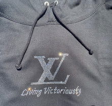 Load image into Gallery viewer, Abide - &quot;Living Victoriously&quot; - Long sleeve Hoodie