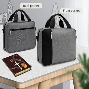 Bible Cover, Carrying Book Case Church Bag Bible Protective With Handle And Shoulder Strap , Perfect Gift For Men Women