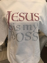 Load image into Gallery viewer, Jesus is My Boss Sweatshirt