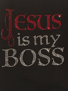 Abide - "Jesus is My Boss" Tee Shirt - Red