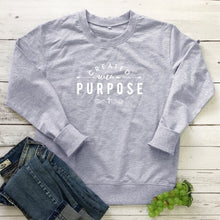 Load image into Gallery viewer, Abide Created With A Purpose Arrow Sweatshirt