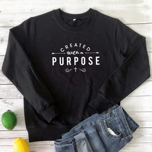 Abide Created With A Purpose Arrow Sweatshirt