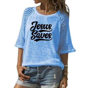Jesus Saves 3/4 Sleeve Shirt