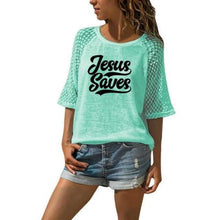 Load image into Gallery viewer, Jesus Saves 3/4 Sleeve Shirt