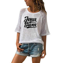 Load image into Gallery viewer, Jesus Saves 3/4 Sleeve Shirt